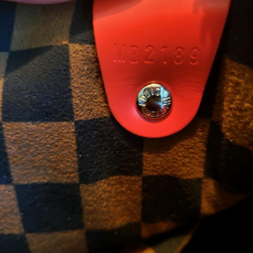 NWT Rare Louis Vuitton Red Black White Nicholas Ghesquiere Speedy 30 Bandoullere - Picture 7 of 12